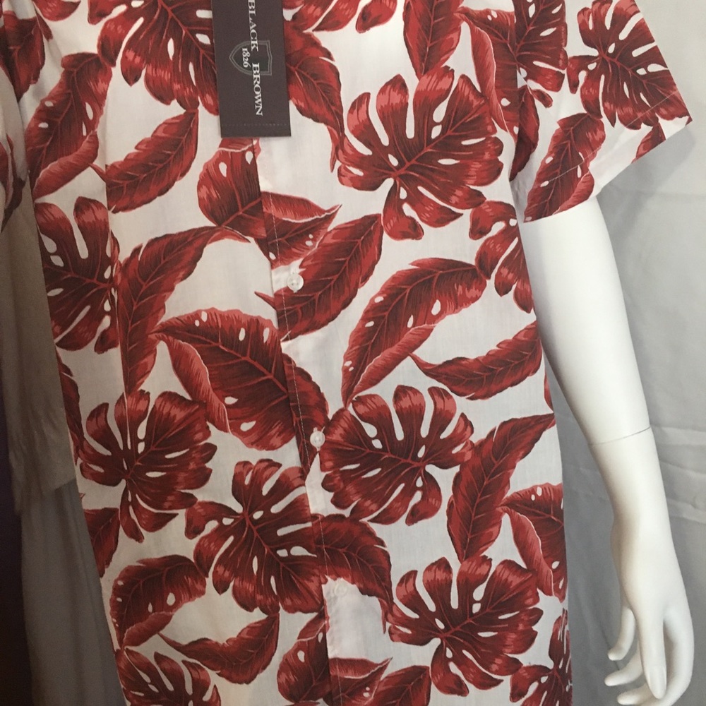 Black Brown 1862 men’s summer shirt - Picture 2 of 14